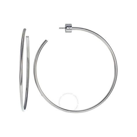 michael kors large delicate hoop earrings|michael kors stud earrings silver.